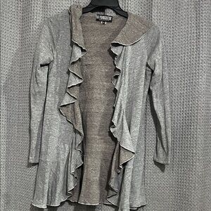 The Pyramid Collection Ruffled Cardigan